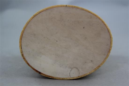 A Japanese ivory dragon tusk vase, Meiji period, 14.7cm